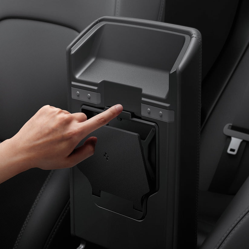 Velký skrytý úložný box Spigen Tesla Center Console Organizer Hidden Storage Box - černý - istyle.work