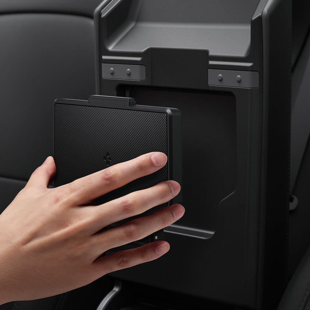 Velký skrytý úložný box Spigen Tesla Center Console Organizer Hidden Storage Box - černý - istyle.work
