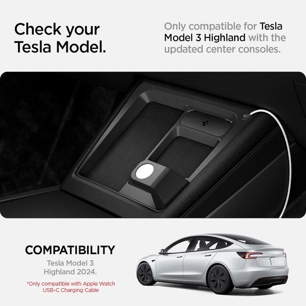Nabíjecí stanice Spigen Tesla 3 in 1 Wireless Charging Hub Mount - černá - istyle.work