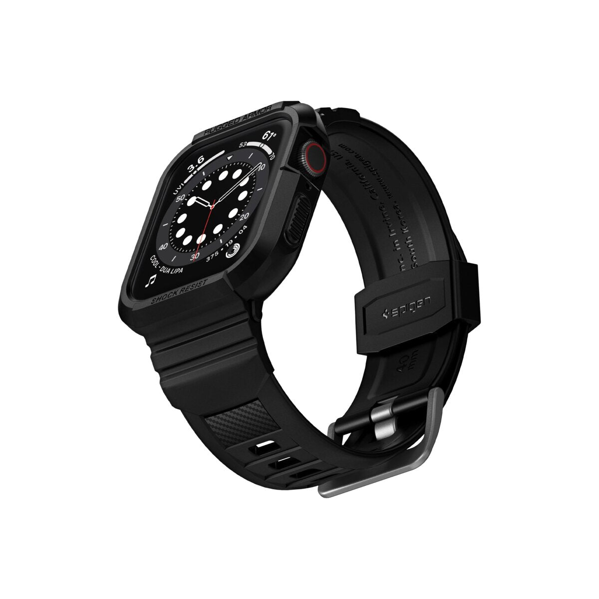 Řemínek pro Apple Watch 30/40/41 mm Spigen Rugged Armor Pro - černá - istyle.work