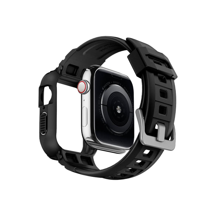 Řemínek pro Apple Watch 30/40/41 mm Spigen Rugged Armor Pro - černá - istyle.work