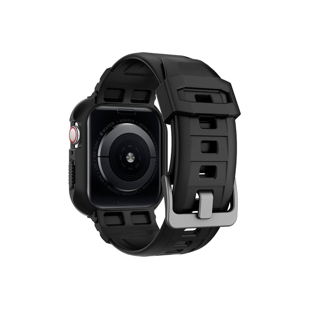 Řemínek pro Apple Watch 30/40/41 mm Spigen Rugged Armor Pro - černá - istyle.work