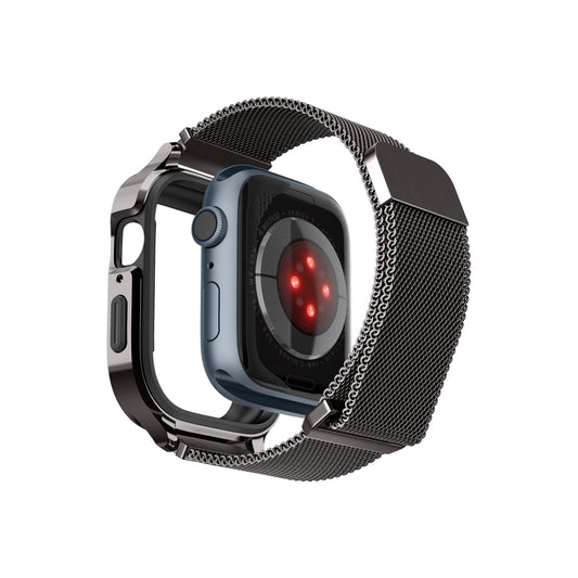 Řemínek pro Apple Watch 42/44/45/49 mm Spigen Metal Fit Pro - šedý - istyle.work