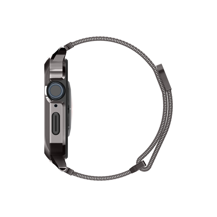 Řemínek pro Apple Watch 42/44/45/49 mm Spigen Metal Fit Pro - šedý - istyle.work