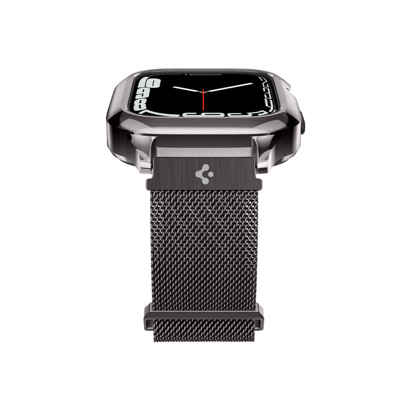 Řemínek pro Apple Watch 42/44/45/49 mm Spigen Metal Fit Pro - šedý - istyle.work