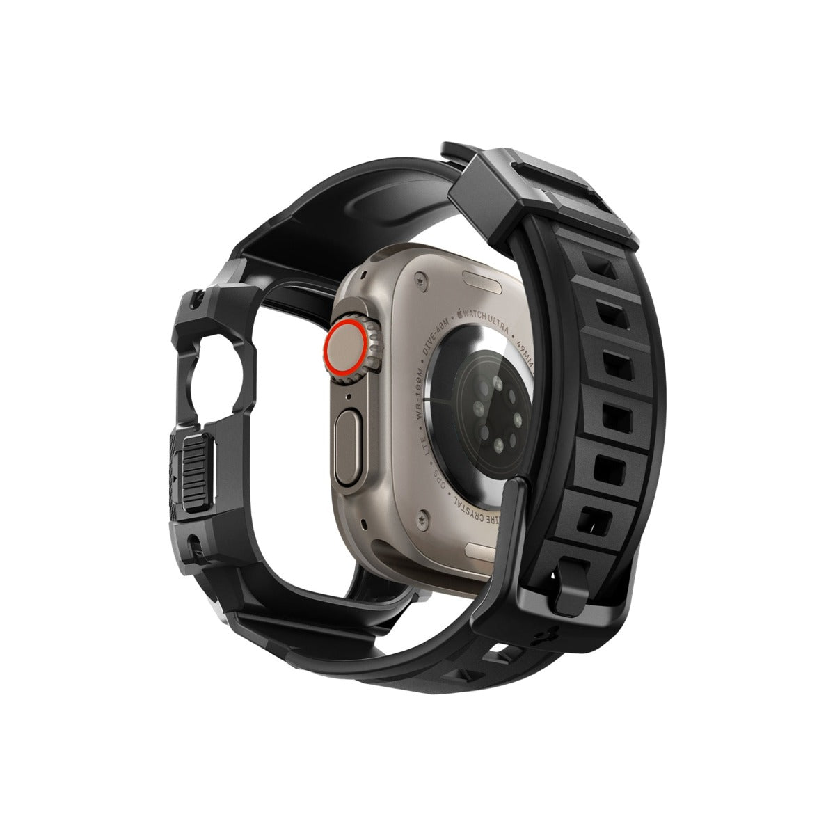 Řemínek pro Apple Watch Ultra 49 mm Spigen Rugged Armor Pro - černý - istyle.work