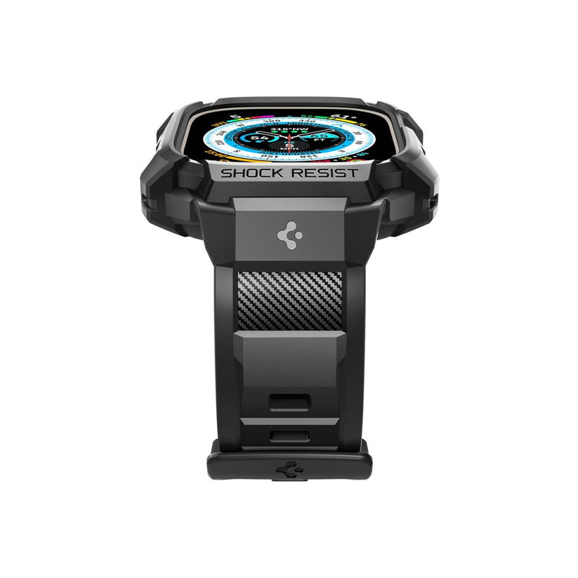 Řemínek pro Apple Watch Ultra 49 mm Spigen Rugged Armor Pro - černý - istyle.work