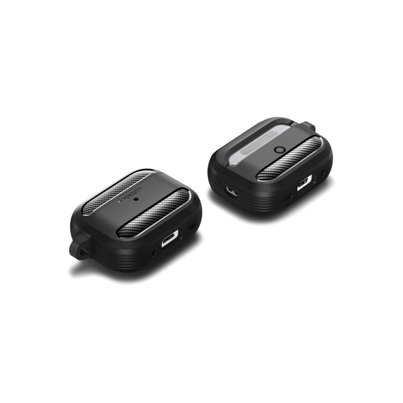 Obal pro AirPods Pro 2. gen Spigen Rugged Armor - černý - istyle.work