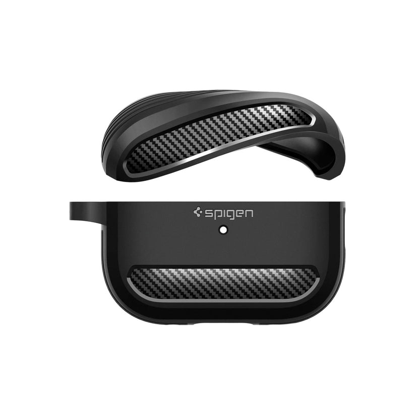 Obal pro AirPods Pro 2. gen Spigen Rugged Armor - černý - istyle.work