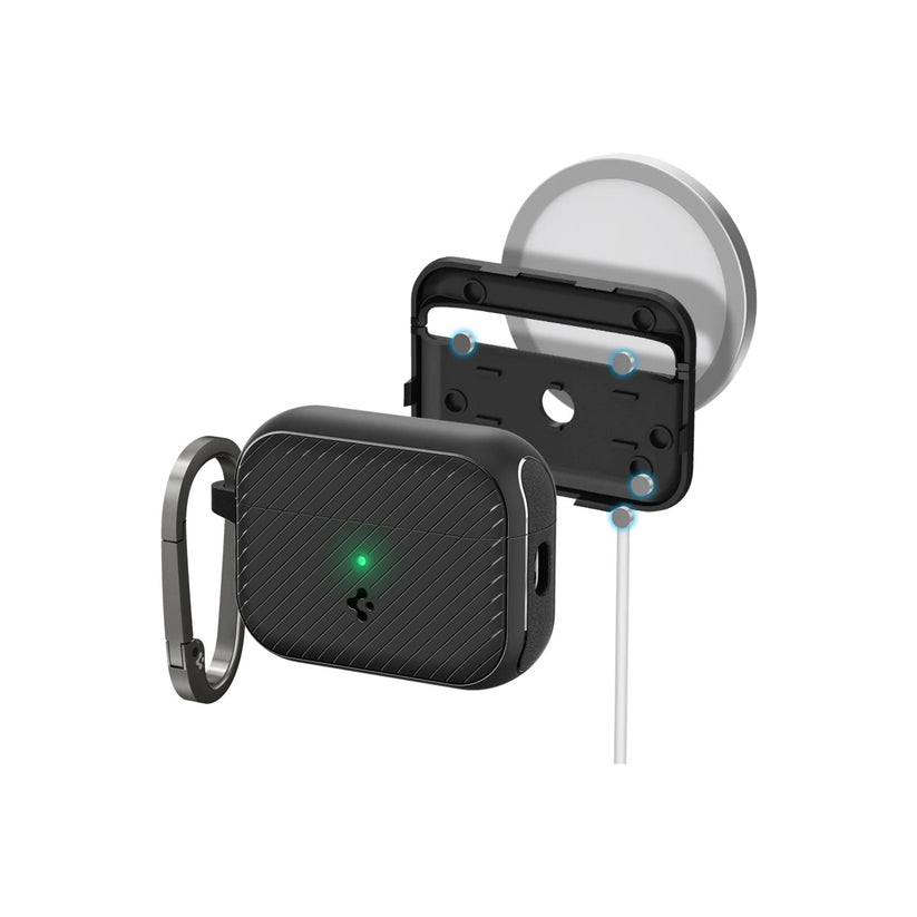 Obal pro AirPods Pro 2. gen Spigen Mag Armor s MagSafe - černý - istyle.work