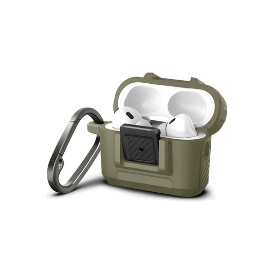 Obal pro AirPods Pro 2. gen Spigen Lock Fit - zelený - istyle.work