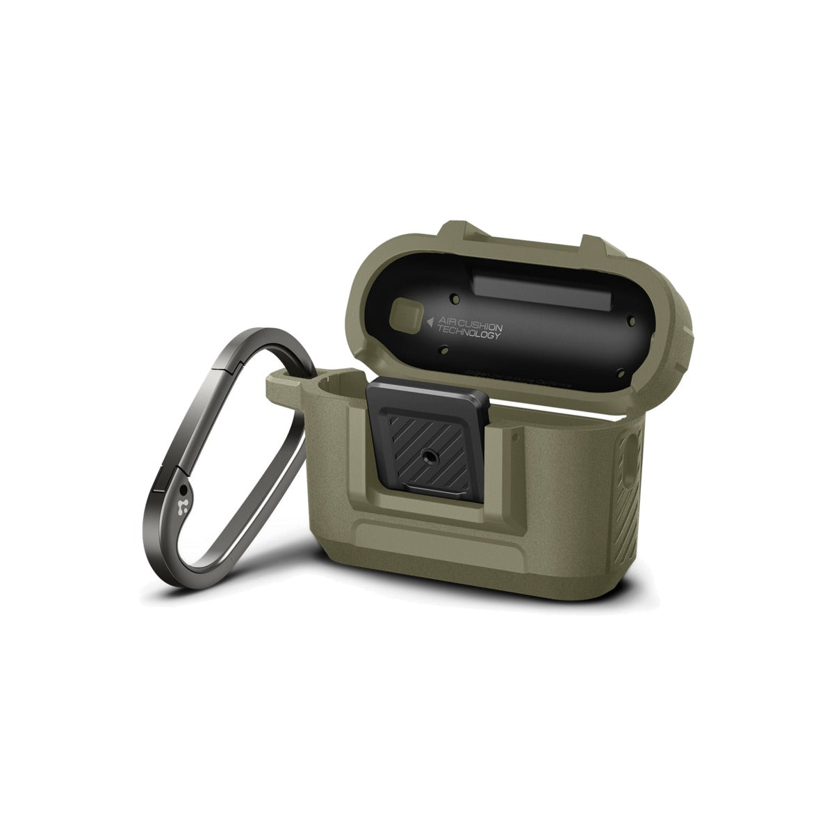 Obal pro AirPods Pro 2. gen Spigen Lock Fit - zelený - istyle.work