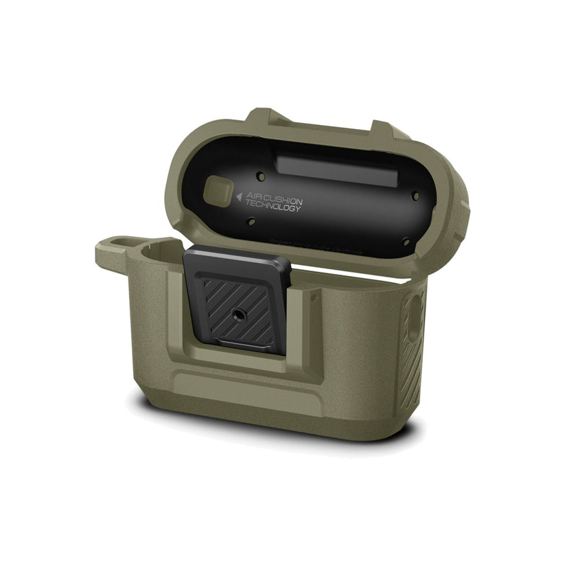 Obal pro AirPods Pro 2. gen Spigen Lock Fit - zelený - istyle.work