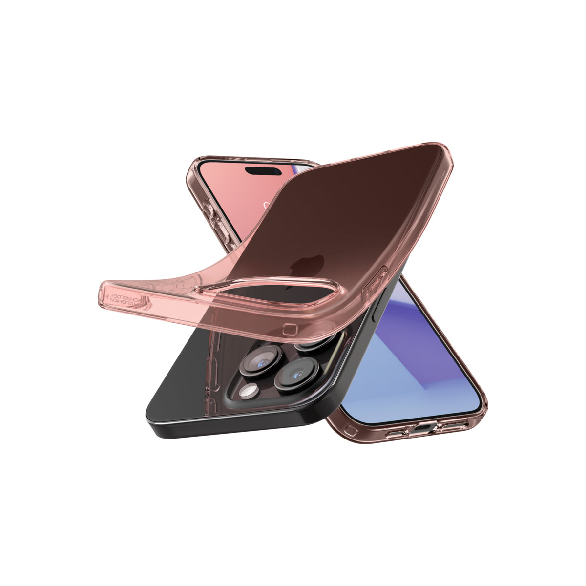 Kryt pro iPhone 15 Pro Max Spigen Crystal Flex - růžový - istyle.work