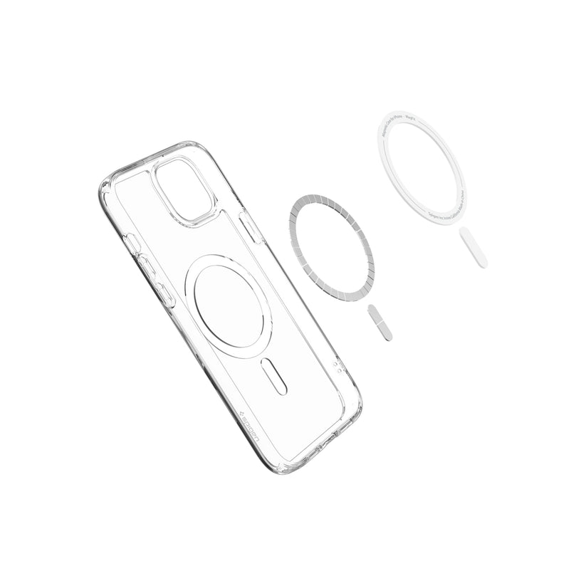 Kryt pro iPhone 15 Spigen Crystal Hybrid MagSafe - bílý - istyle.work