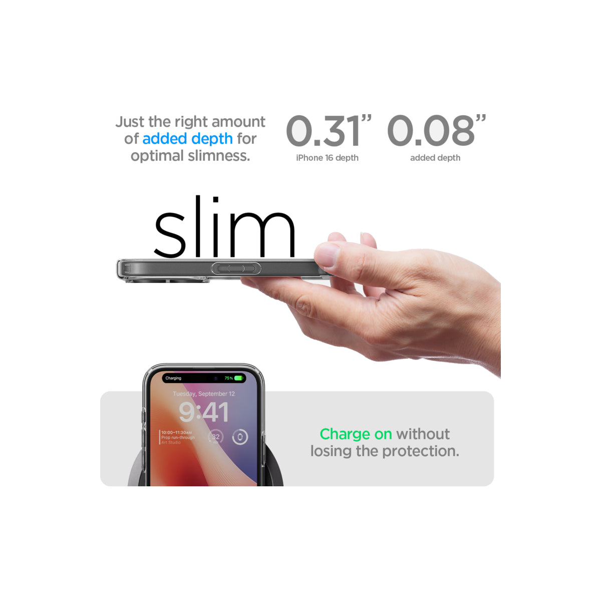 Kryt pro iPhone 16 Spigen Crystal Hybrid - průhledný - istyle.work