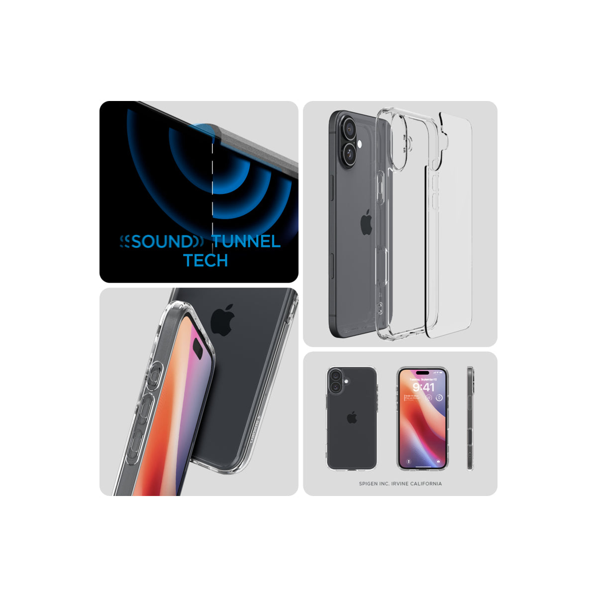 Kryt pro iPhone 16 Spigen Crystal Hybrid - průhledný - istyle.work