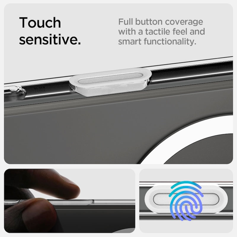 MagSafe kryt pro iPhone 16 Pro Spigen Ultra Hybrid T-series - bílý - istyle.work