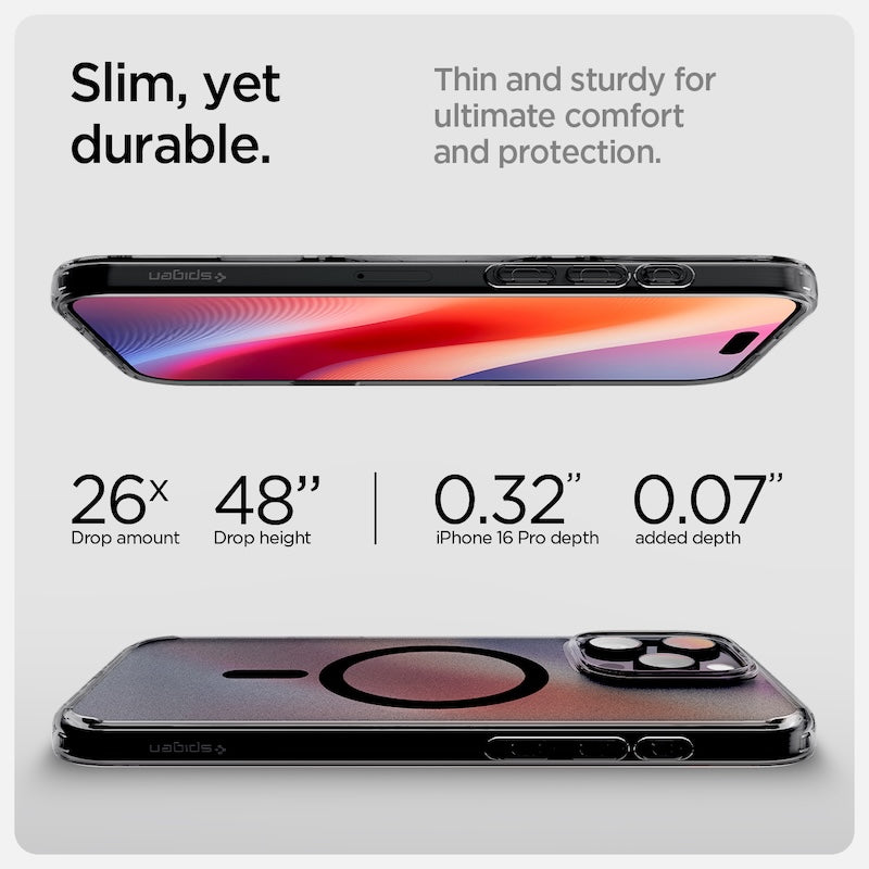 MagSafe kryt pro iPhone 16 Pro Spigen Ultra Hybrid T-series - černý - istyle.work