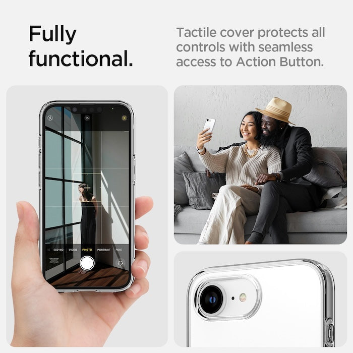 MagSafe kryt pro iPhone 16e Spigen Crystal Flex - průhledný - istyle.work