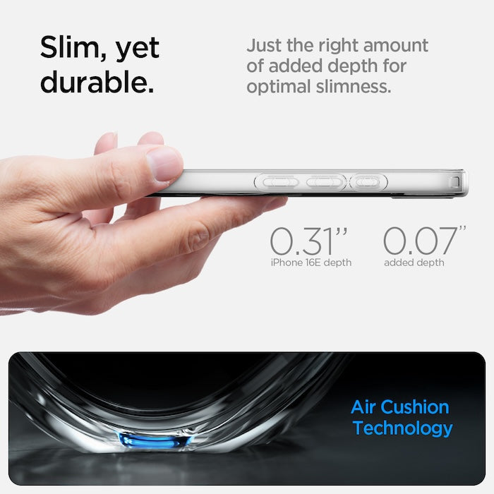 MagSafe kryt pro iPhone 16e Spigen Crystal Flex - průhledný - istyle.work