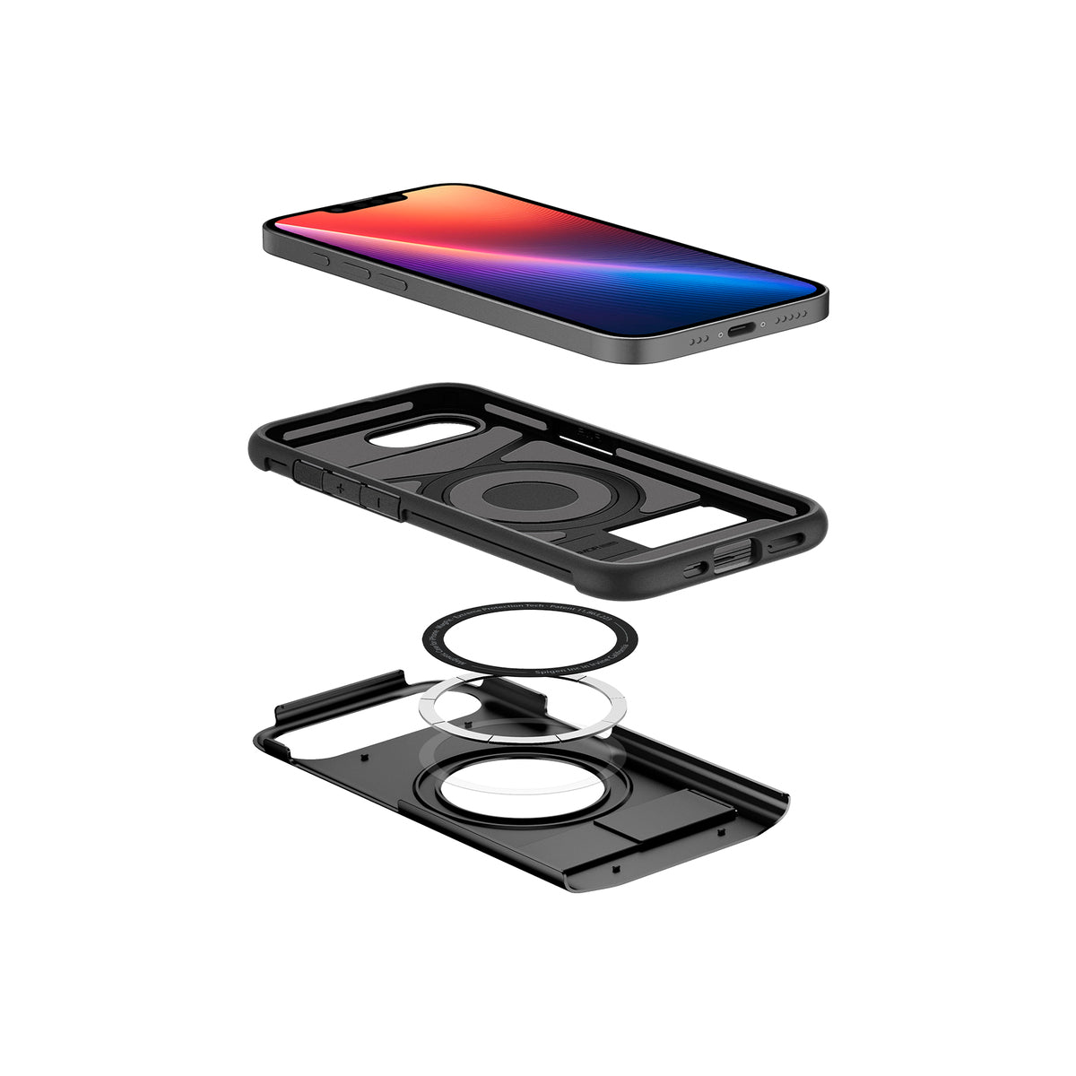 MagSafe kryt pro iPhone 16e Spigen Slim Armor - černý - istyle.work