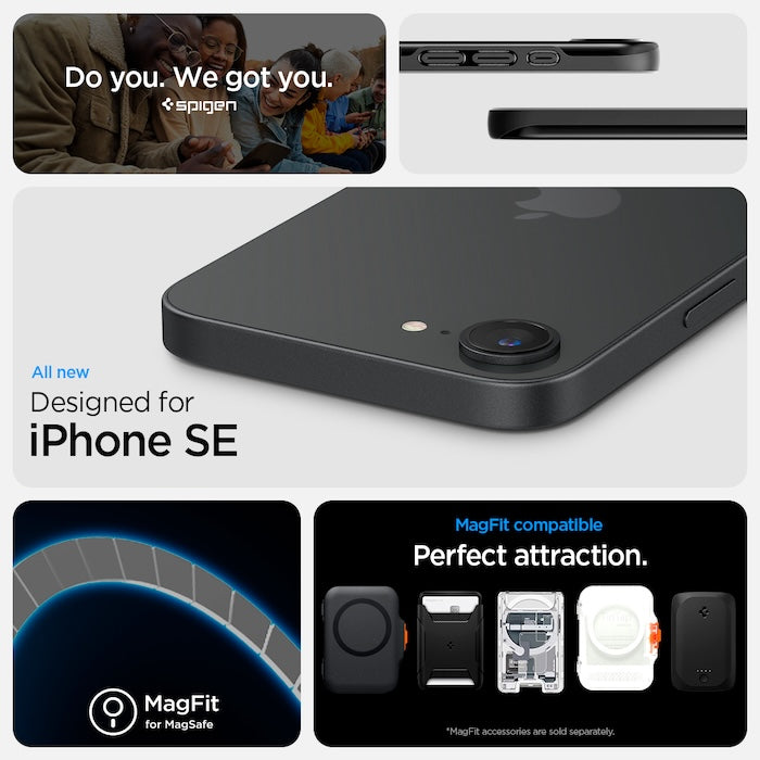 MagSafe kryt pro iPhone 16e Spigen Thin Fit - černý - istyle.work