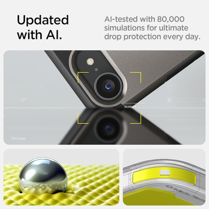 MagSafe kryt pro iPhone 16e Spigen Tough Armor - šedý - istyle.work