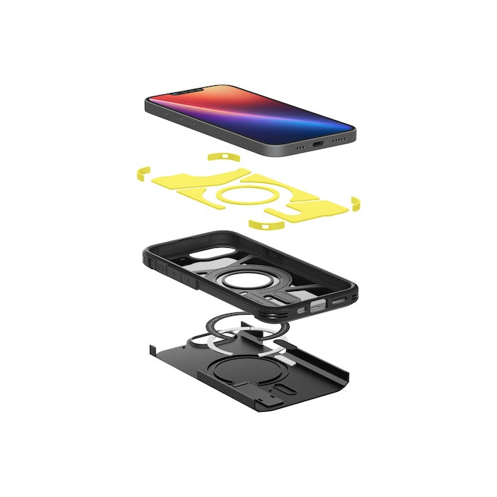 MagSafe kryt pro iPhone 16e Spigen Tough Armor - černý - istyle.work