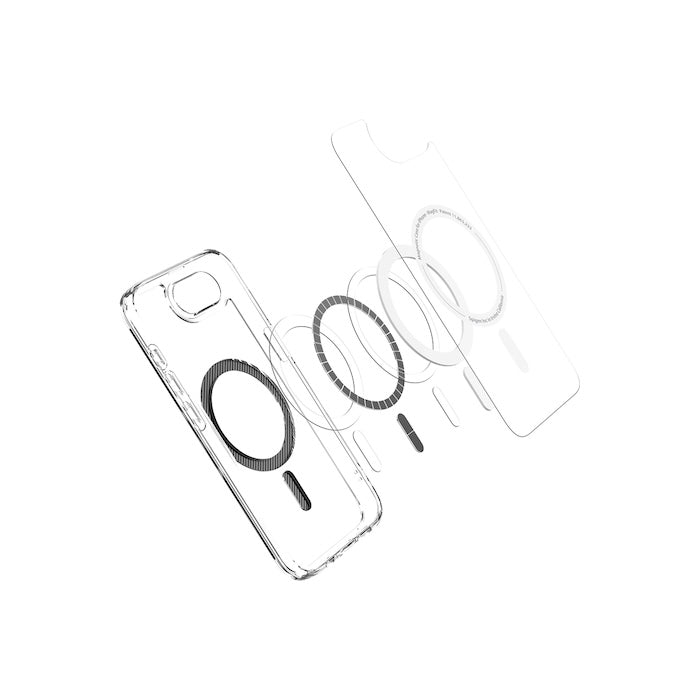 MagSafe kryt pro iPhone 16e Spigen Ultra Hybrid - průhledný karbon - istyle.work