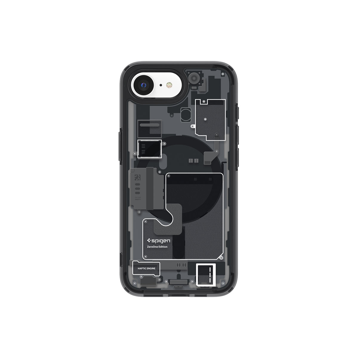 MagSafe kryt pro iPhone 16e Spigen Ultra Hybrid - zero one black - istyle.work