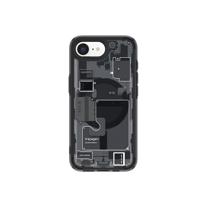 MagSafe kryt pro iPhone 16e Spigen Ultra Hybrid - zero one black - istyle.work