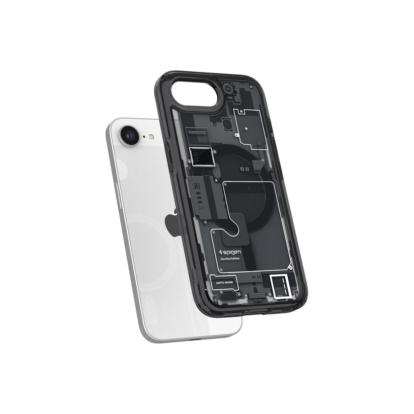 MagSafe kryt pro iPhone 16e Spigen Ultra Hybrid - zero one black - istyle.work