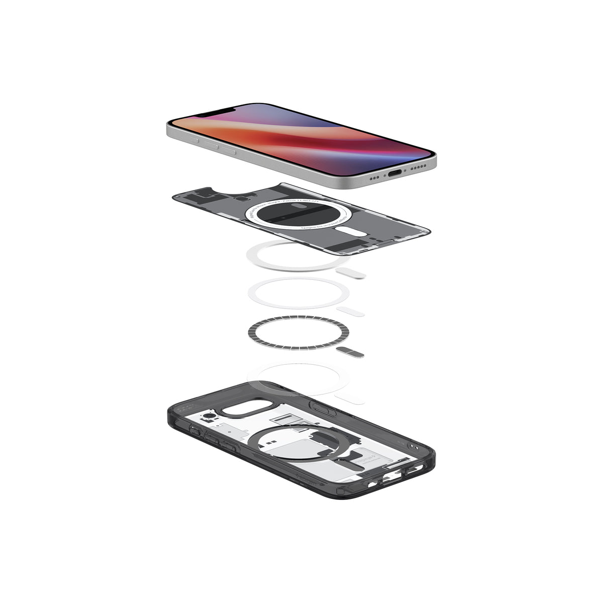 MagSafe kryt pro iPhone 16e Spigen Ultra Hybrid - zero one black - istyle.work