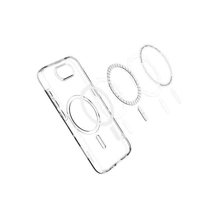 MagSafe kryt pro iPhone 16e Spigen Liquid Crystal - průhledný - istyle.work