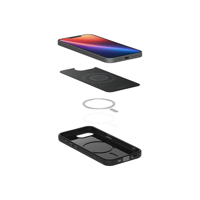 MagSafe kryt pro iPhone 16e Spigen Liquid Air - matně černý - istyle.work