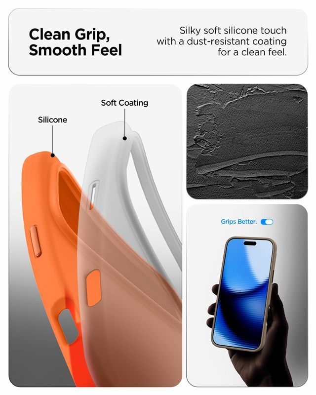 Silikonové kryt pro iPhone 17 Pro Spigen Silicone Fit MagSafe - istyle.work