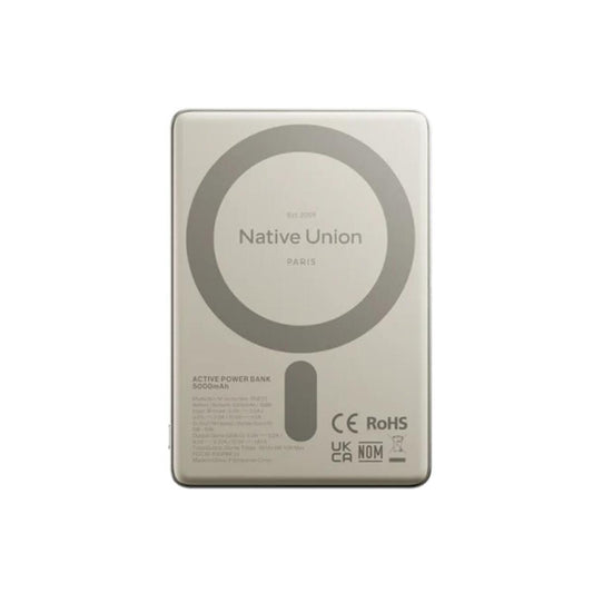 MagSafe powerbanka Native Union Active 5000mAh - stříbrná - istyle.work
