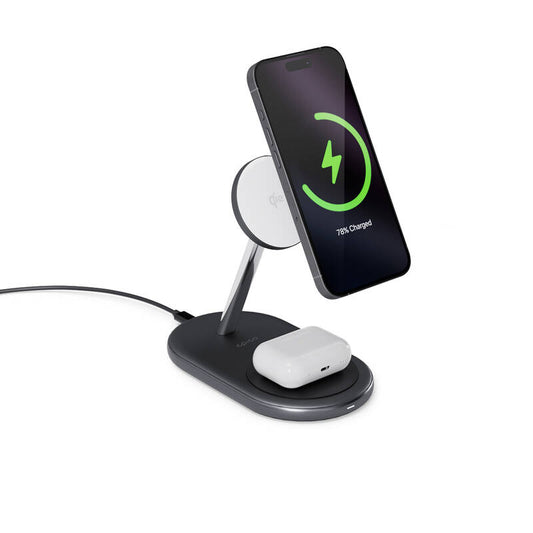 Bezdrátová nabíječka Epico UltraBase Qi2 2in1 Wireless Charging Stand - černá