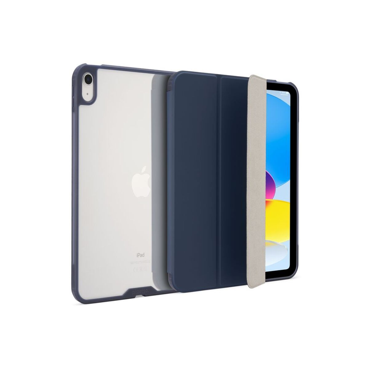Pouzdro pro iPad (A16) / iPad (2022) Pipetto Origami No7 Tri-Folio Case - tmavě modré