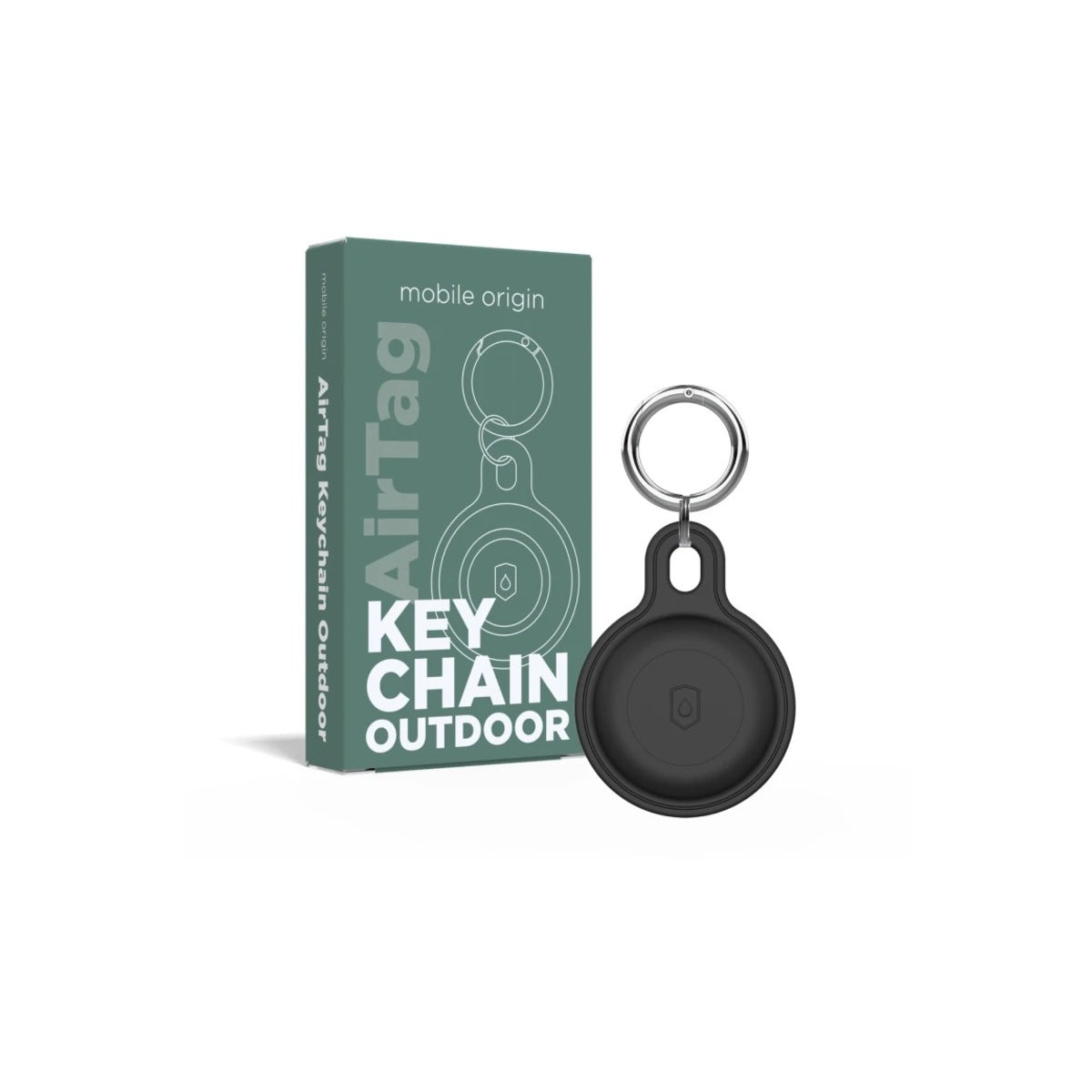 Přívěšek pro AirTag Mobile Origin Airtag Outdoor KeyChain - černý - istyle.work