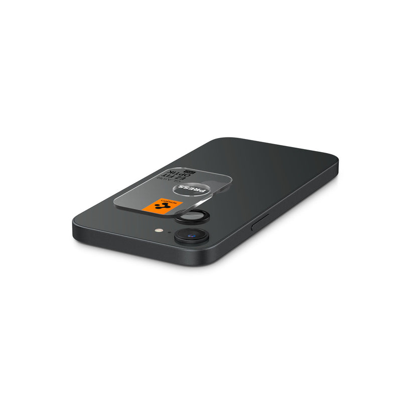 Ochranné sklo na čočku pro iPhone 16e Spigen Glass tR EZ Fit Optik Pro (2ks) - černé - istyle.work