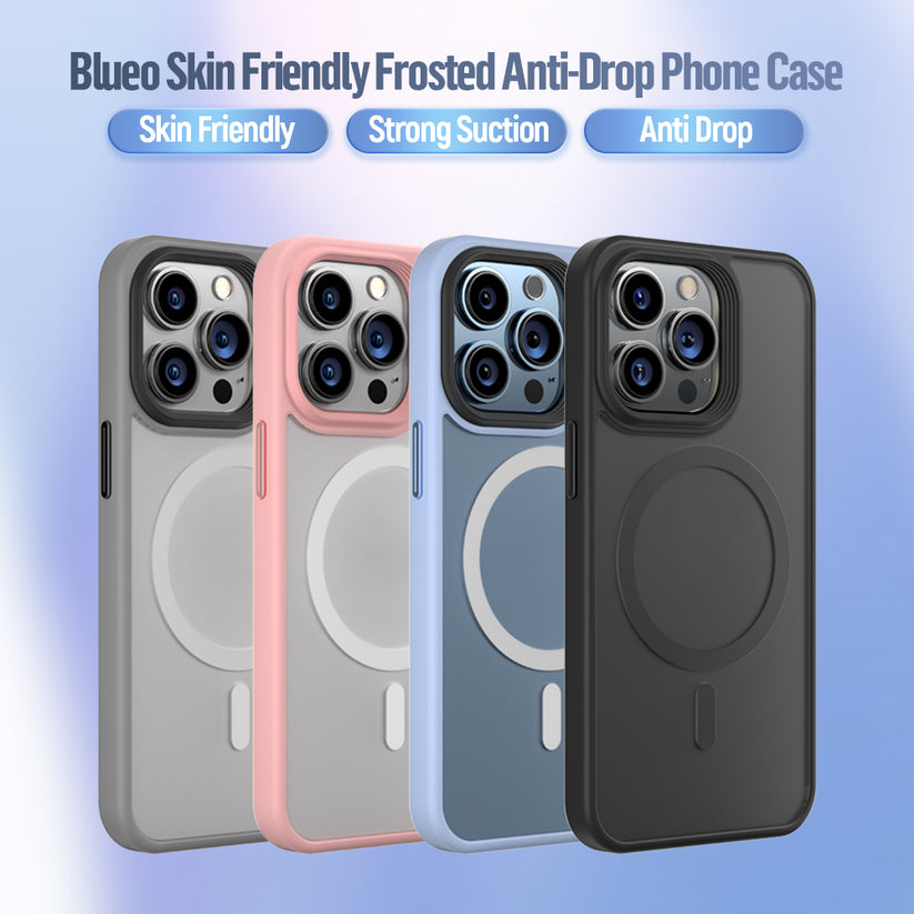 MagSafe kryt na iPhone 16 Plus Blueo Skin Friendly Frosted Case - šedý - istyle.work