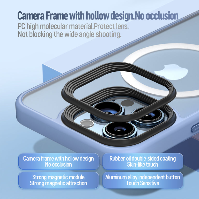 MagSafe kryt na iPhone 16 Plus Blueo Skin Friendly Frosted Case - šedý - istyle.work