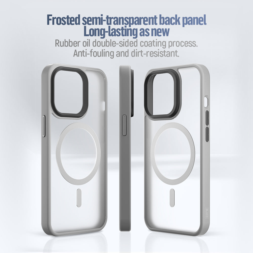 MagSafe kryt na iPhone 16 Plus Blueo Skin Friendly Frosted Case - šedý - istyle.work