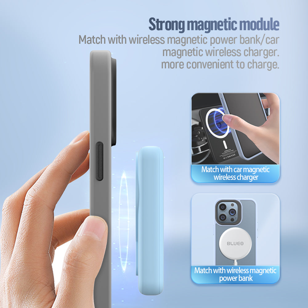 MagSafe kryt na iPhone 16 Pro Max Blueo Skin Friendly Frosted Case - šedý - istyle.work