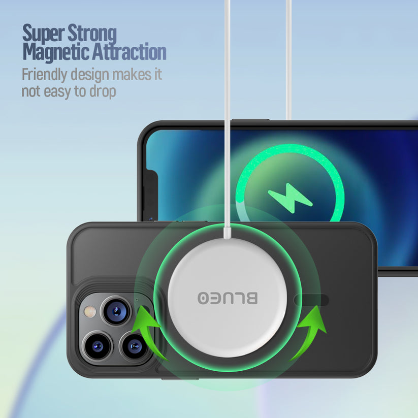 MagSafe kryt na iPhone 16 Pro Max Blueo Skin Friendly Frosted Case - šedý - istyle.work