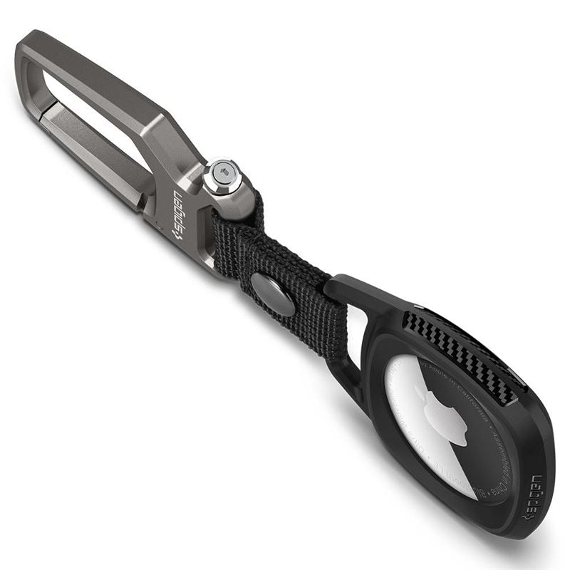 Pouzdro na AirTag Spigen Rugged Armor - černé - istyle.work