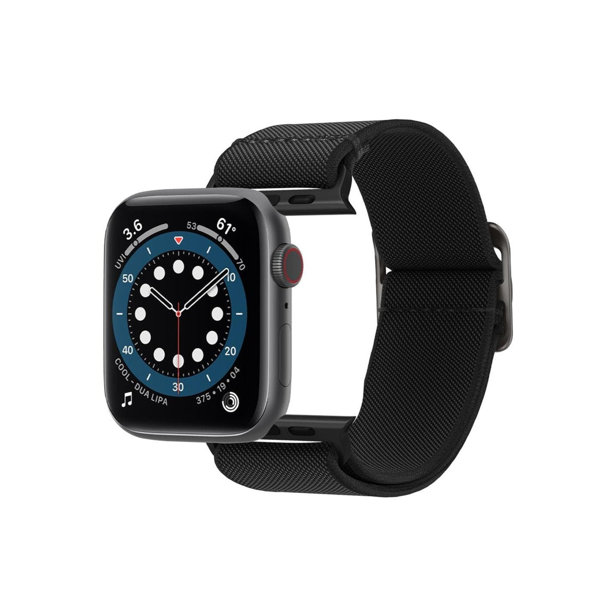 Řemínek pro Apple Watch 42/44/45/49mm Spigen Lite Fit - černý - istyle.work