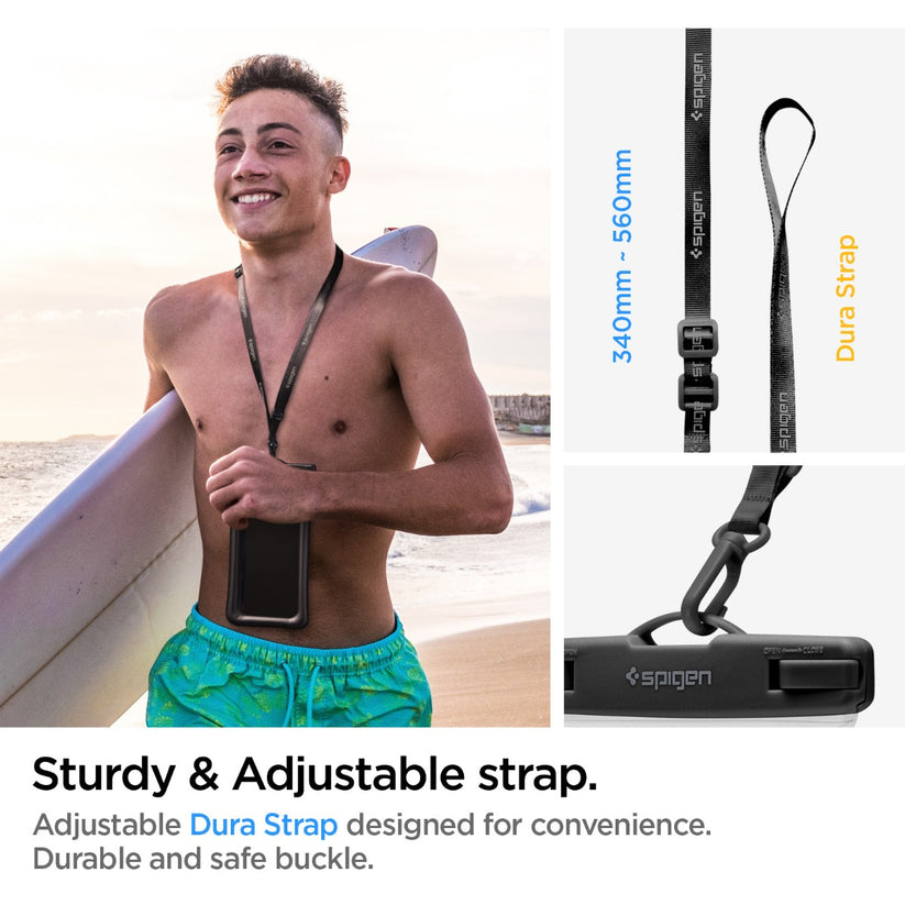 Vodotěsné plovoucí pouzdro Spigen Aqua Shield A610 - černé - istyle.work